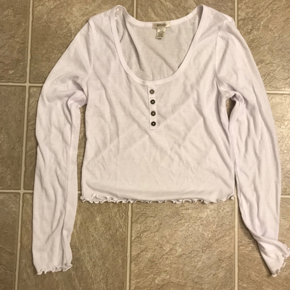 Long sleeve crop top